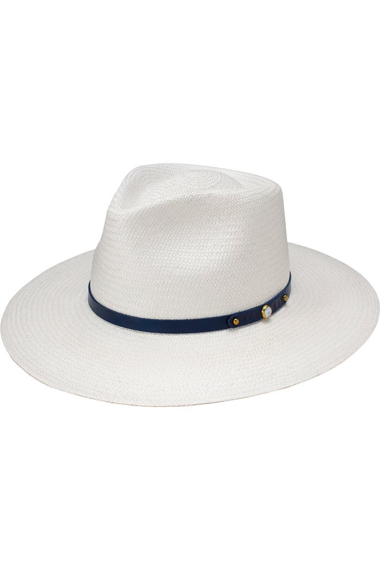 Night Sky Straw Hat, Main, color, Bleach
