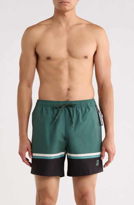 Psycho Bunny Hanks Colorblock Swim Trunks