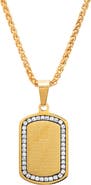 STEELTIME Men's Prayer Tag Pendant Necklace