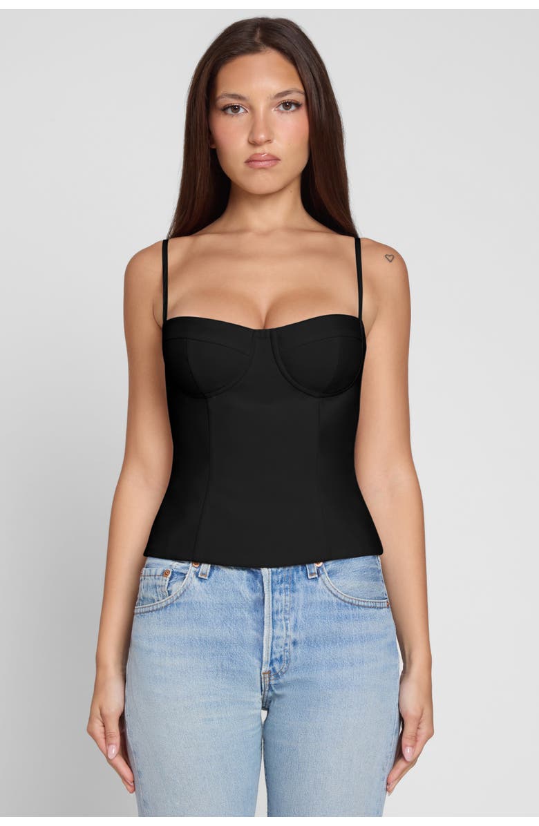 LEAU Bali Bustier Corset Top, Main, color, Black