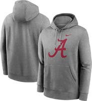 Nike Men's Nike Heather Gray Alabama Crimson Tide Primetime Evergreen Club Fleece Pullover Hoodie