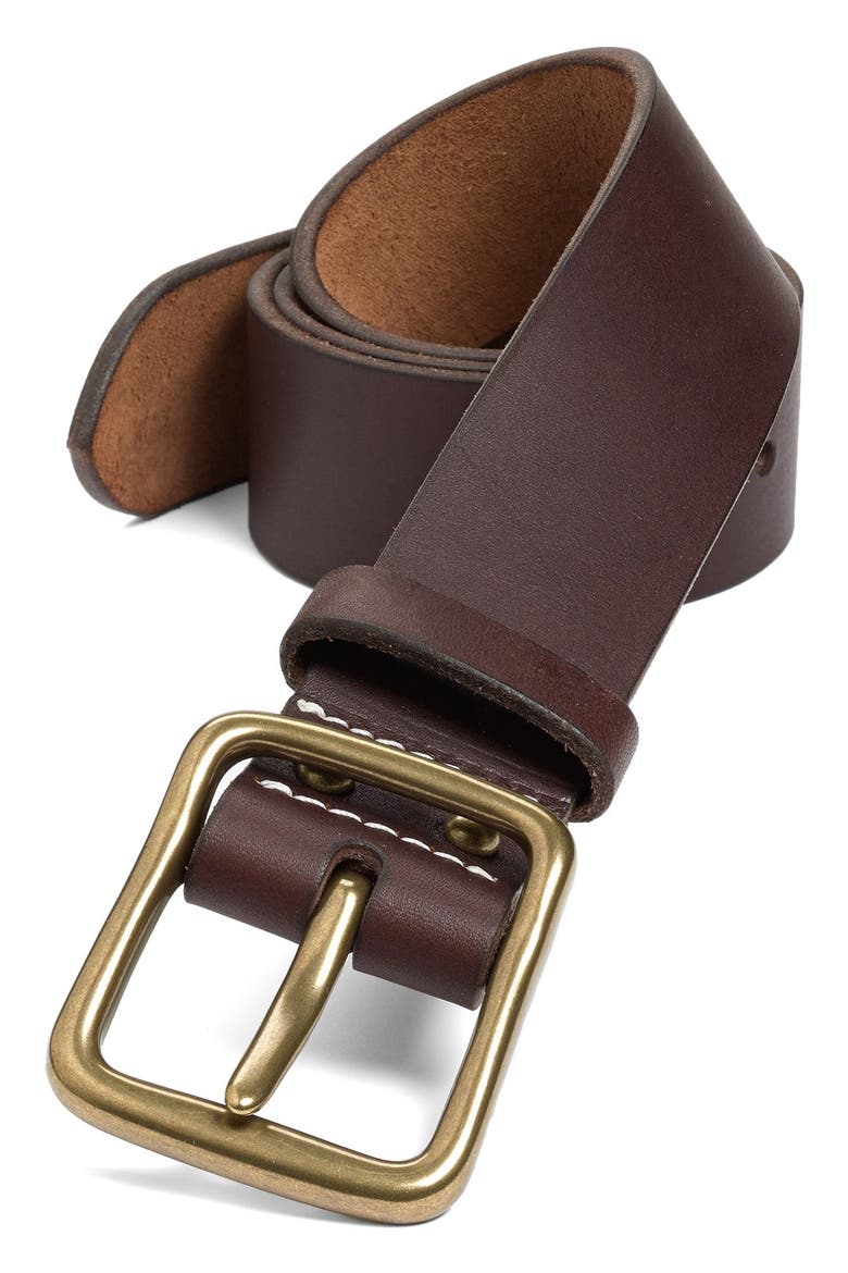 'Pioneer' Belt, Main, color, AMBER/ BRASS