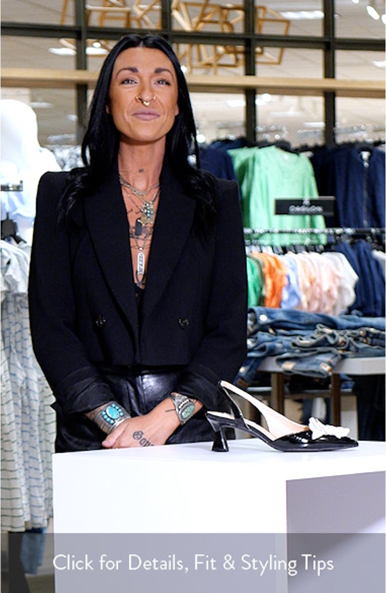 Alias Slingback Half d'Orsay Pointed Toe Pump, sales video thumbnail