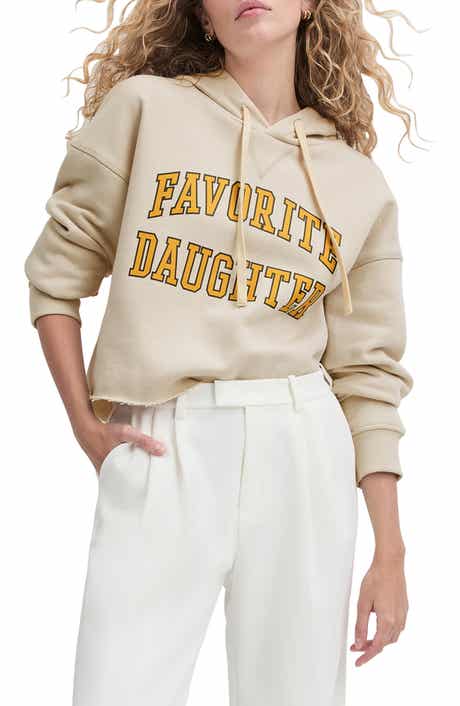 The Cropped Collegiate Cotton Blend Hoodie