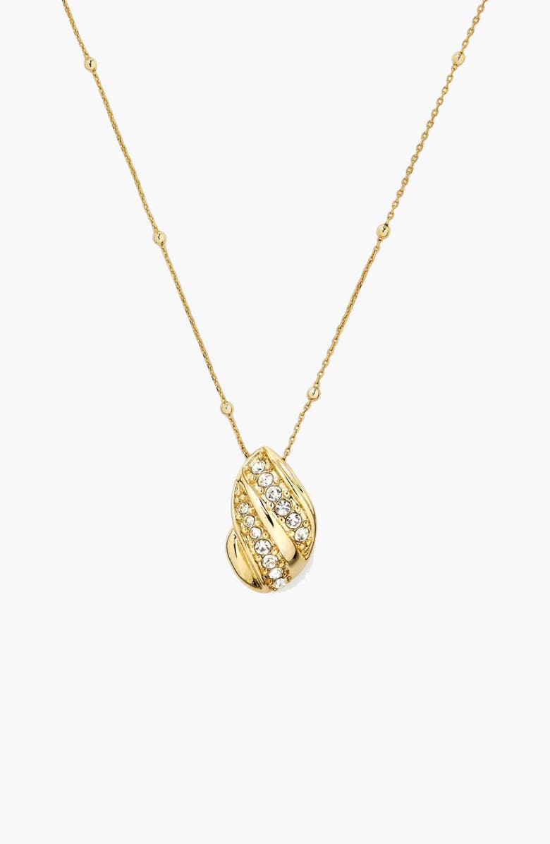 YOJ Twerto Mini Necklace In Gold & Crystals, Main, color, Gold