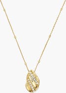 YOJ Twerto Mini Necklace In Gold & Crystals