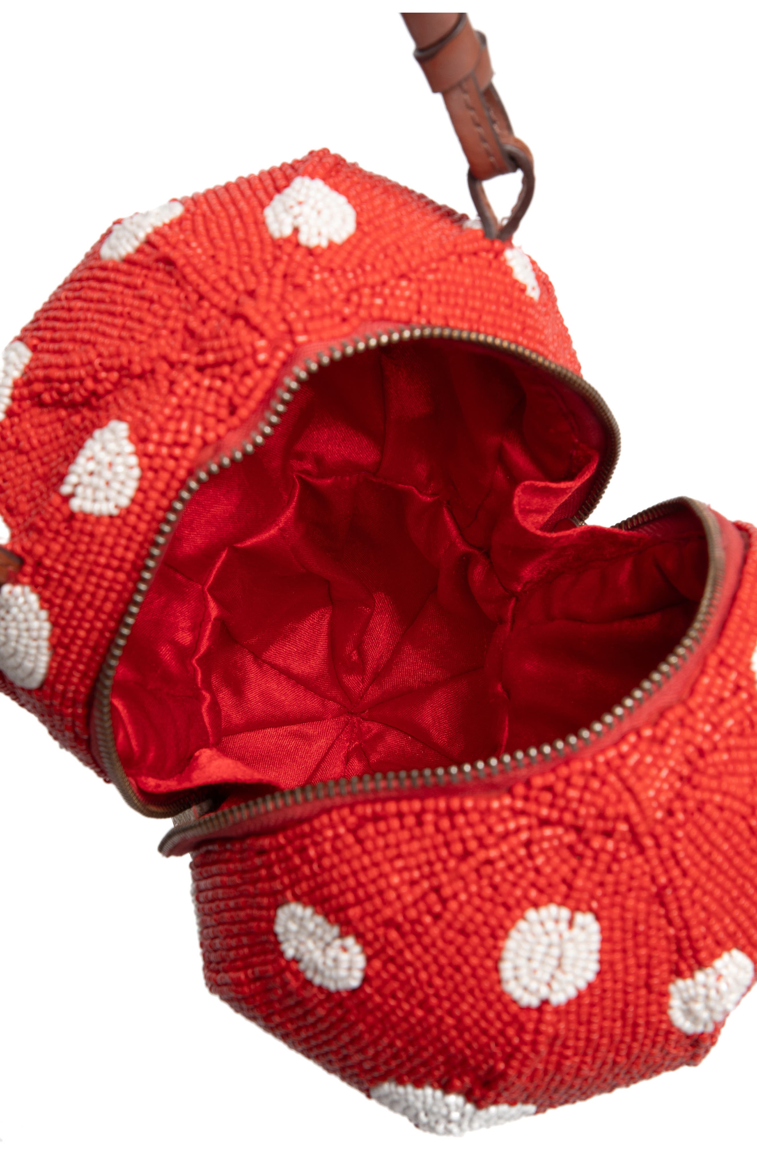 STAUD Shroom Beaded Bag, Alternate, color, Mushroom
