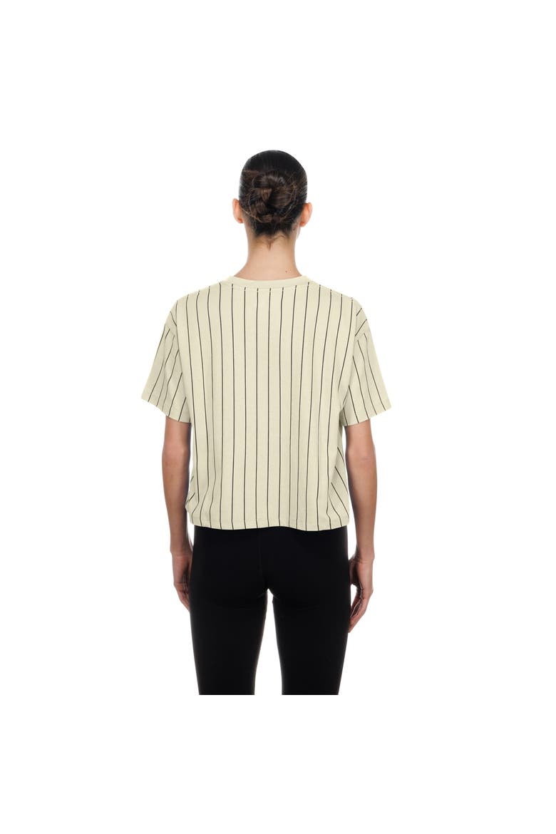 Women's New Era  Cream San Diego Padres Throwback Boxy T-Shirt, Alternate, color, Cream