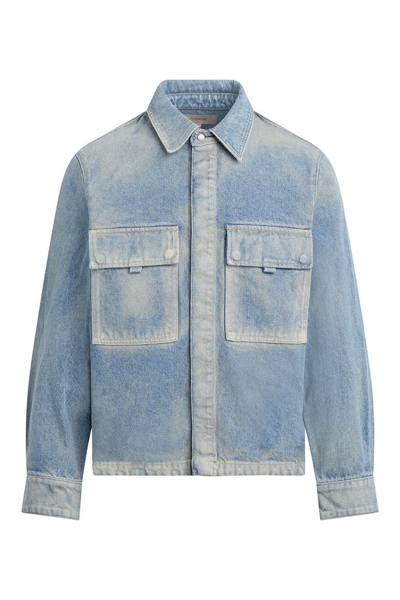 Denim Shirt Jacket, Alternate, color, TULUM
