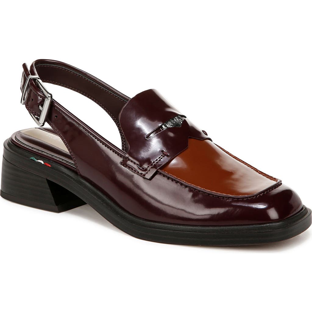 Franco Sarto Giada Slingback Penny Loafer Pump In Brown
