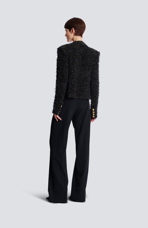 Balmain Black Lurex Tweed Blazer