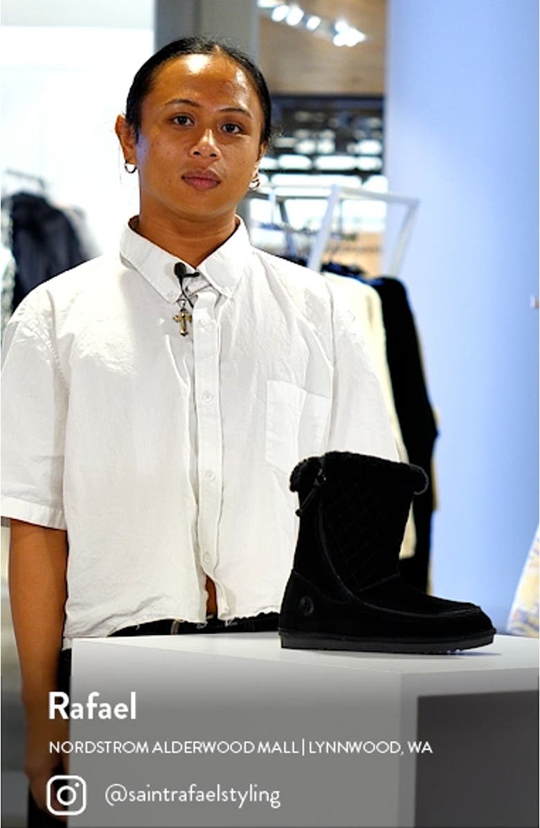 Quilted Genuine Shearling Boot, sales video thumbnail