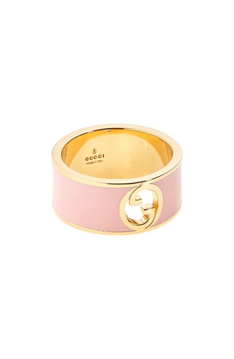 Blondie Logo Enameled Band Ring