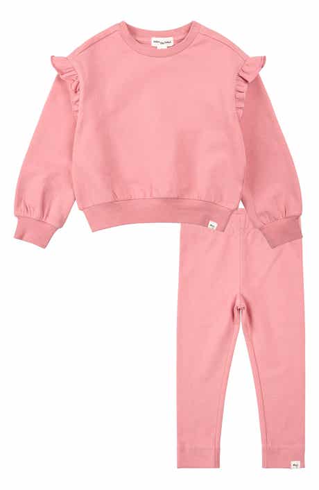 MILES THE LABEL Ruffle Sweatshirt & Leggings Set
