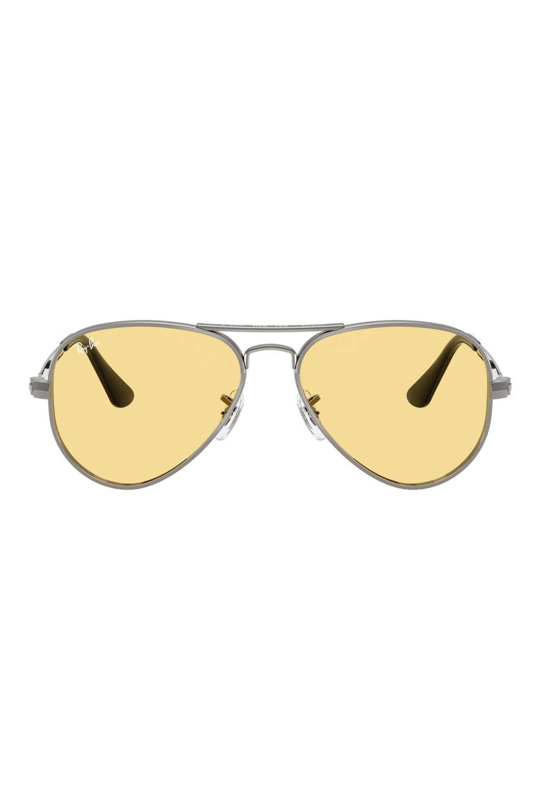 The Aviator Max 58mm Pilot Sunglasses, Main, color, GUNMETAL / YELLOW