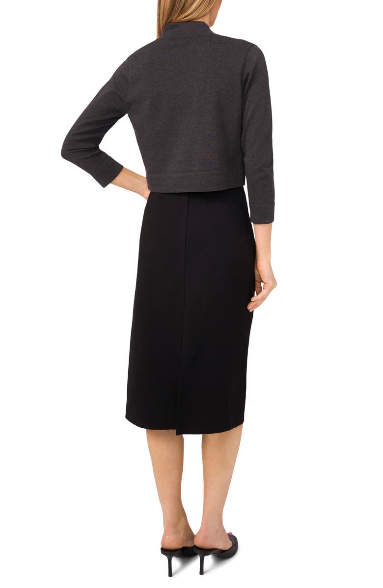 Halogen<sup>®</sup> Three Quarter Sleeve Shrug, Alternate, color, Greystone Heather