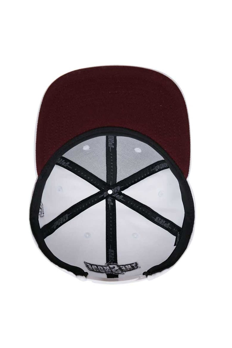 Men's Pro Standard White Maryland Eastern Shore Hawks Mascot Evergreen Wool Snapback Hat, Alternate, color, White