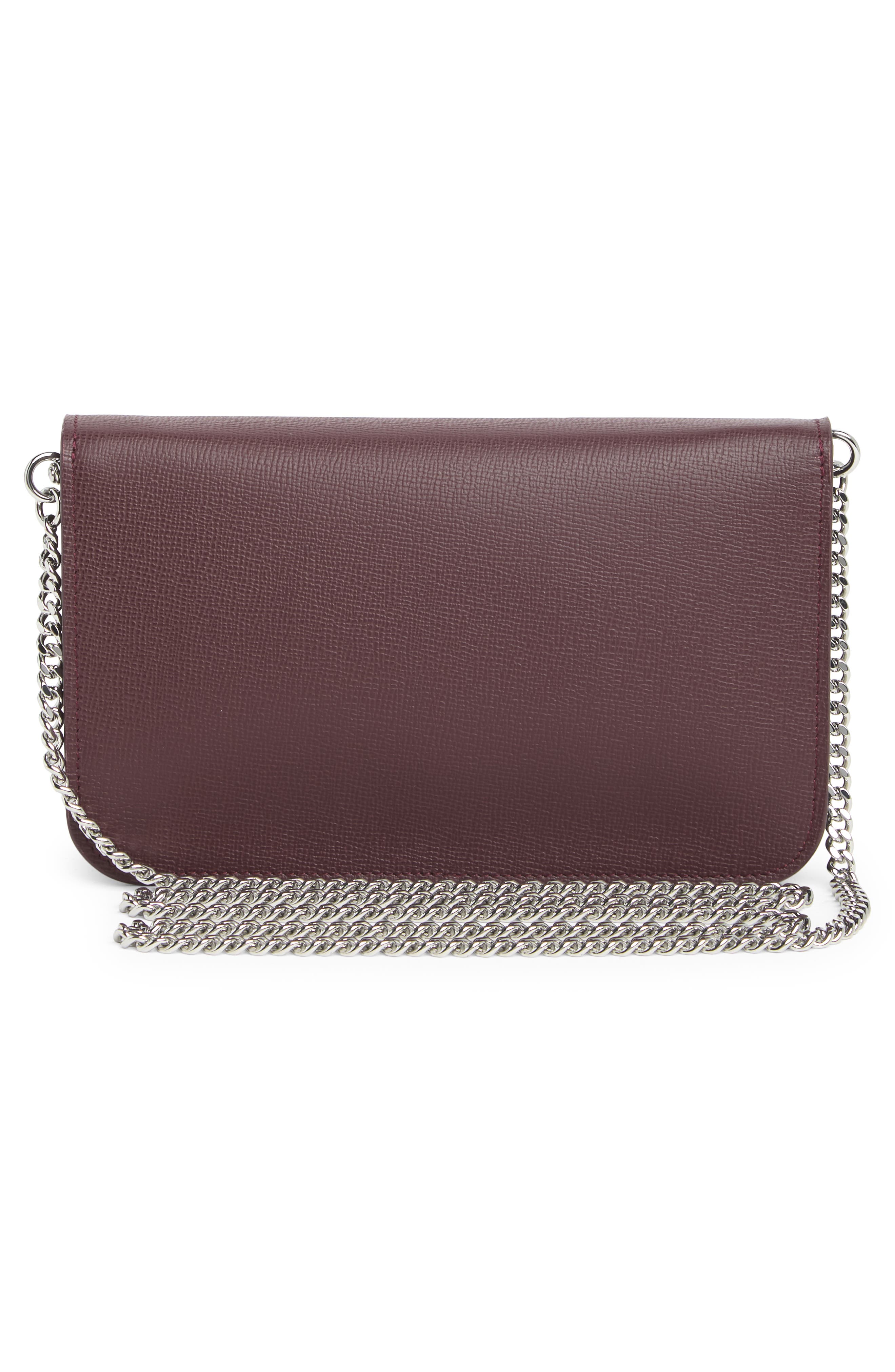Le Pliage Neo Wallet on a Chain, Alternate, color, GRAPE