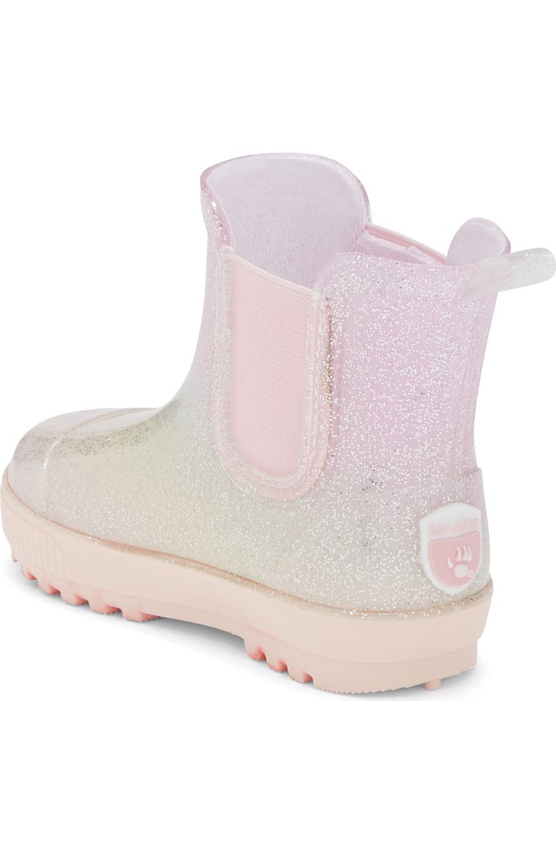 BEARPAW Kids' Pink Glitter Rain Boot, Alternate, color, Pink Glitter