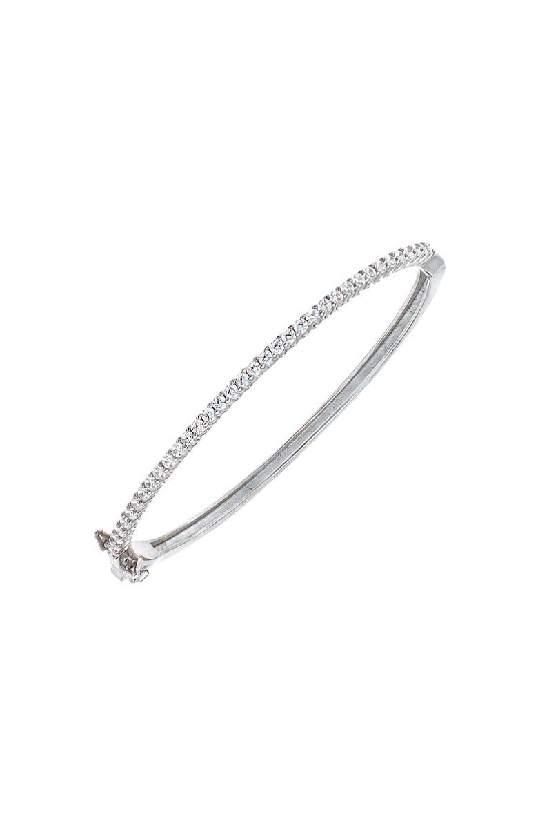 BY ADINA EDEN CZ Tennis Bangle Bracelet, Main, color, 