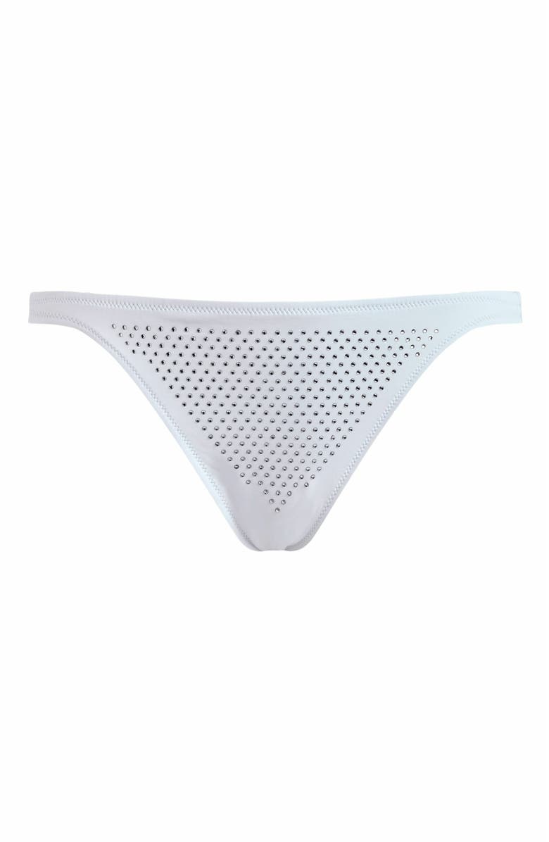 Vilebrequin Women's Strass Mini Brief Bikini Bottom, Alternate, color, Blanc