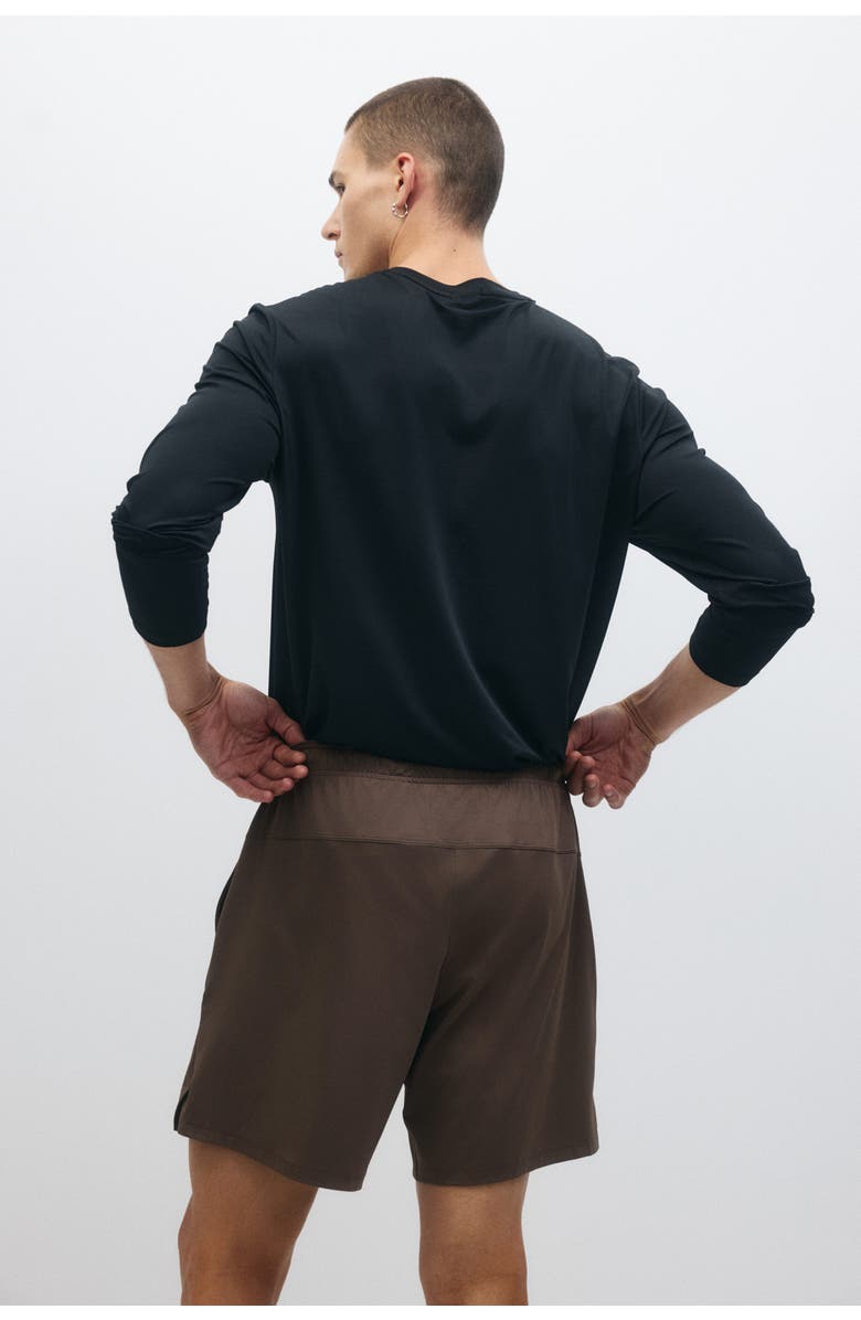 H&M Sports Shorts With Drymove, Alternate, color, Light Brown