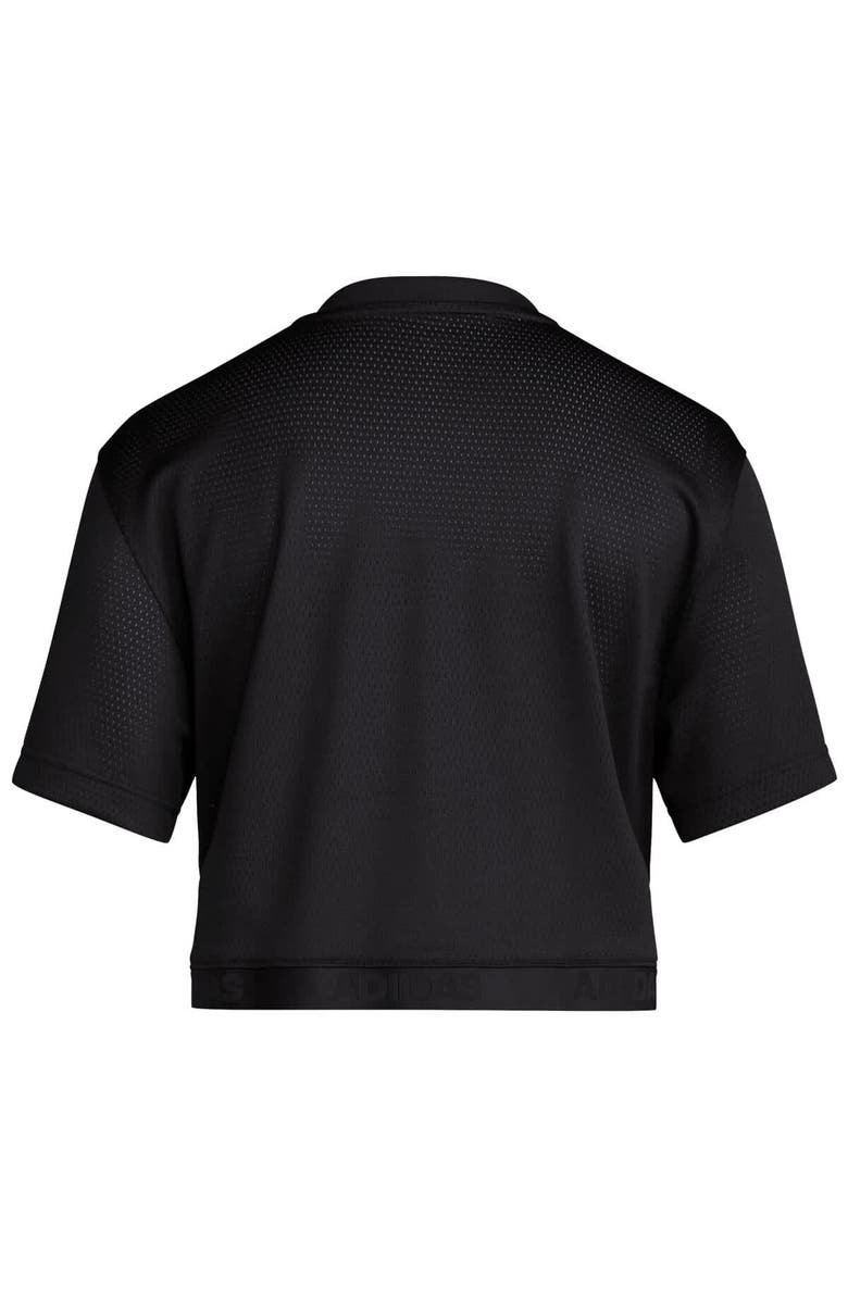 adidas Women's adidas Black Louisville Cardinals 1980s Throwback Cropped T-Shirt, Alternate, color, Black