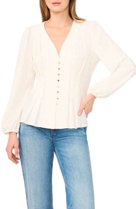 Textured Long Sleeve Top