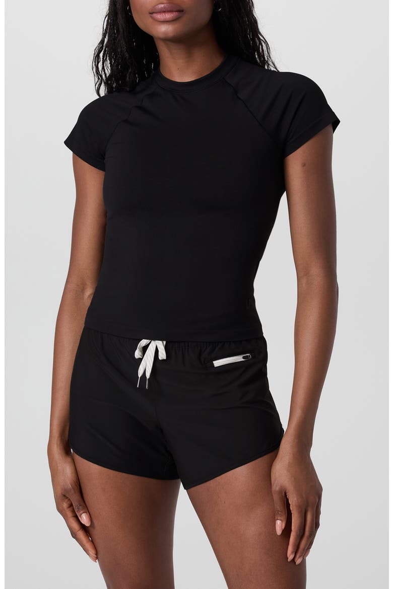 Surge Performance Seamless T-shirt, Main, color, BLACK