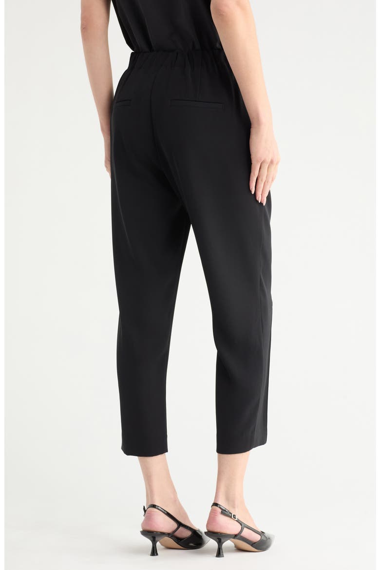 Mid Rise Tapered Pull-On Pants, Alternate, color, BLACK