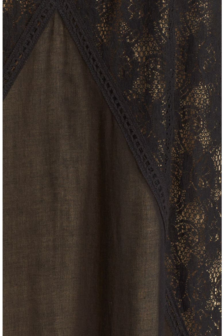 'Angel' Lace Shift Dress, Alternate, color, BLACK