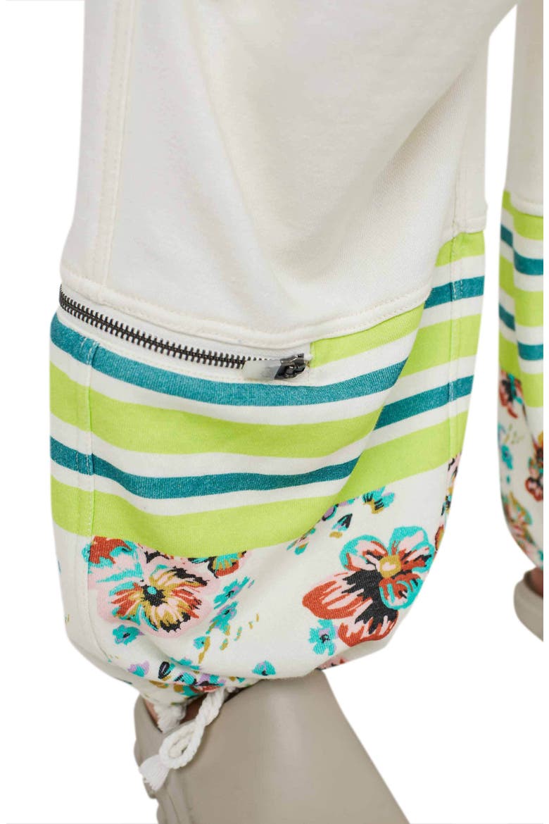 FP Movement Sway Floral Print Pants, Alternate, color, IVORY COMBO