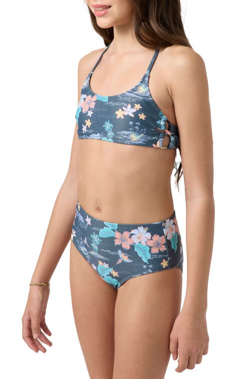 O'neill Kids' Floral Strappy Two-piece Swimsuit