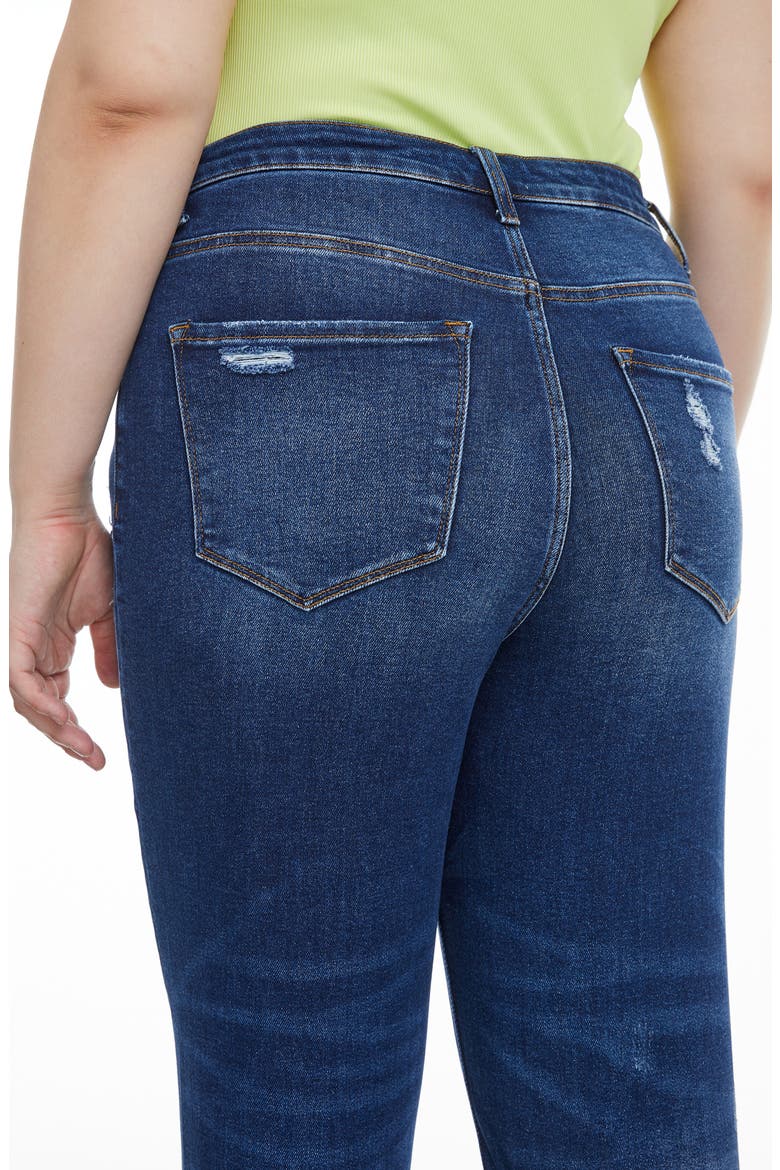 High Waist Ankle Tapered Mom Jeans, Alternate, color, BLUEBELL