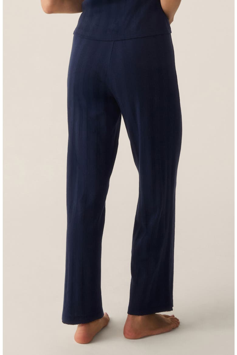 Pointelle Pajama Pants, Alternate, color, NAVY