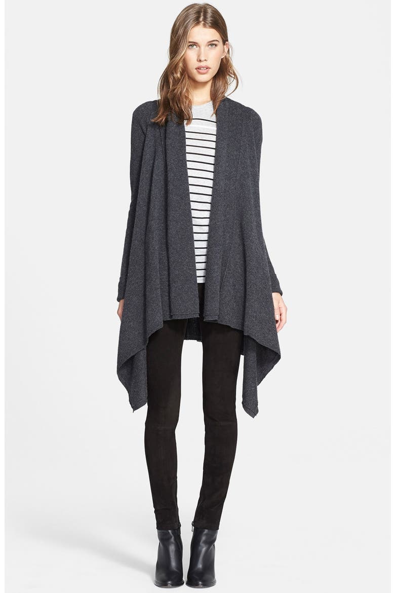 Drape Cardigan, Main, color, CARBON