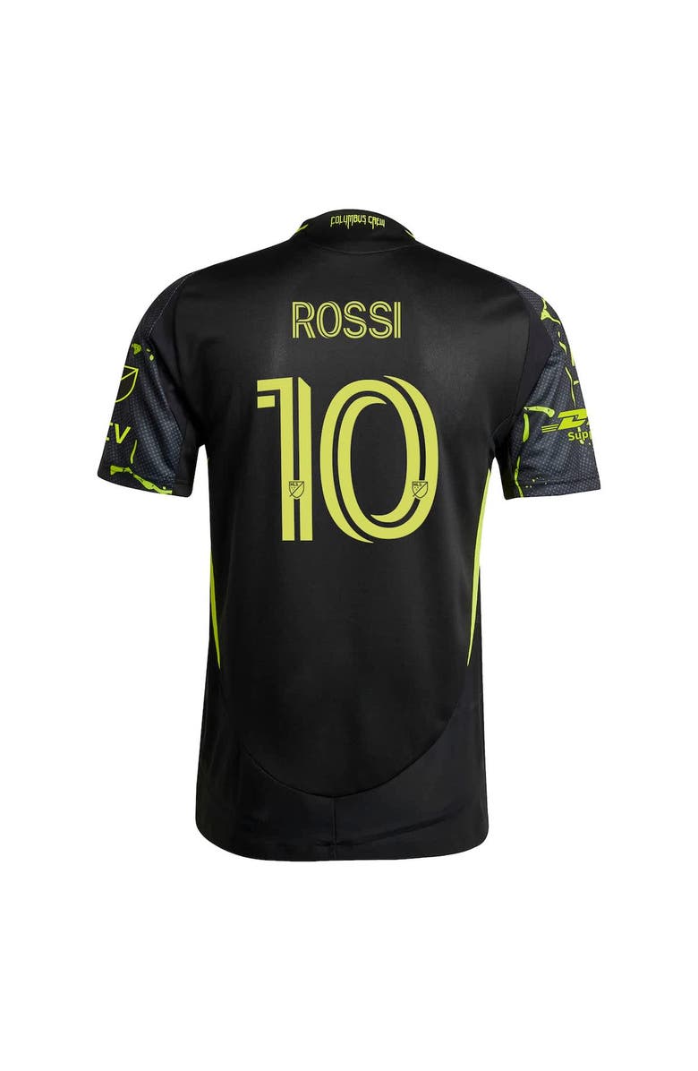 adidas Men's adidas Diego Rossi Black Columbus Crew 2025 The Goosebumps Kit Authentic Player Jersey, Alternate, color, 
