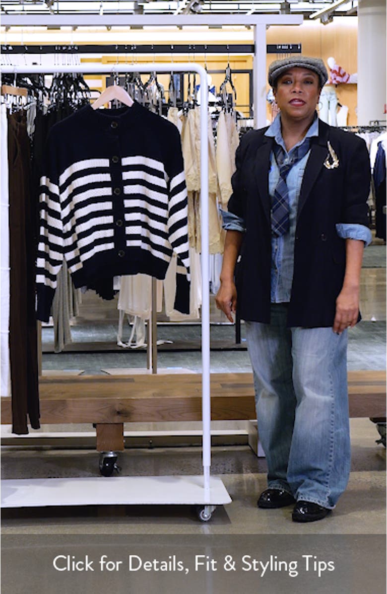 The Variation Stripe Cotton Cardigan, sales video thumbnail
