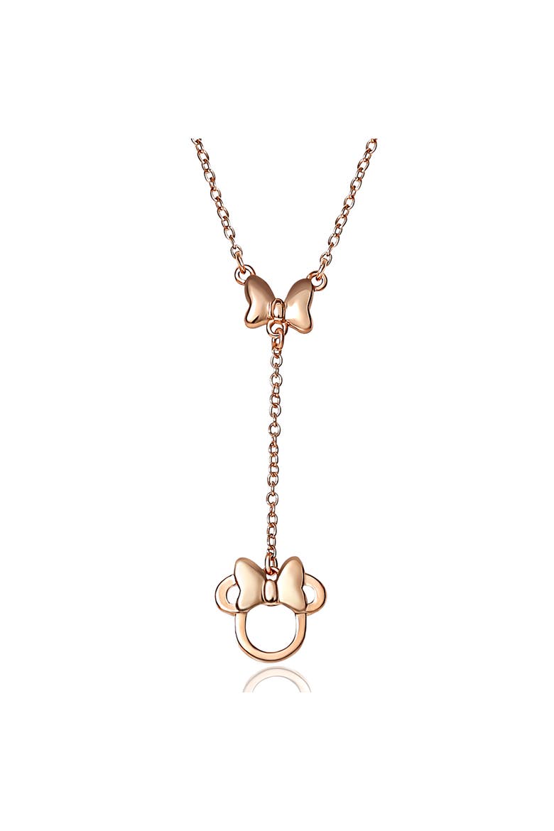 Minnie Mouse Necklace - 18-Inch Minnie Mouse Y, Main, color, Pink Gold