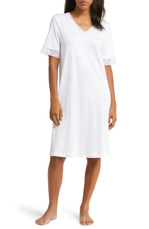 Moments Short Sleeve V-Neck Cotton Nightgown