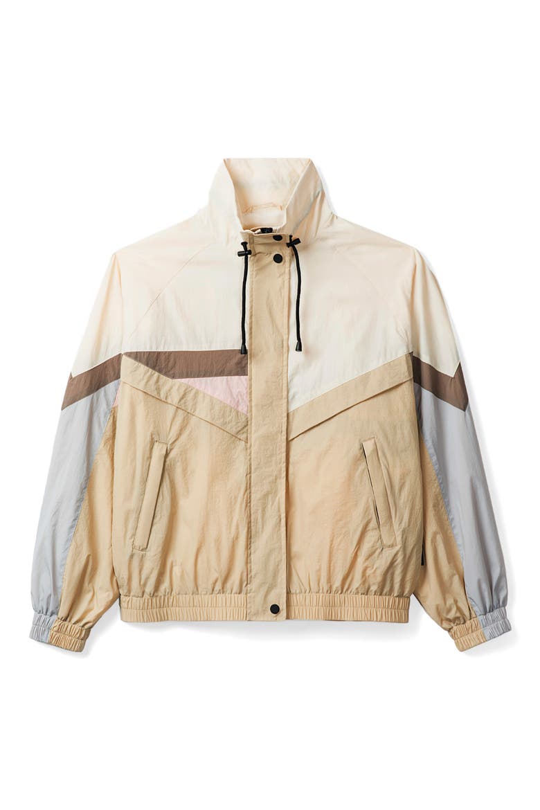 Liberty Colorblock Rain Jacket, Alternate, color, OYSTER