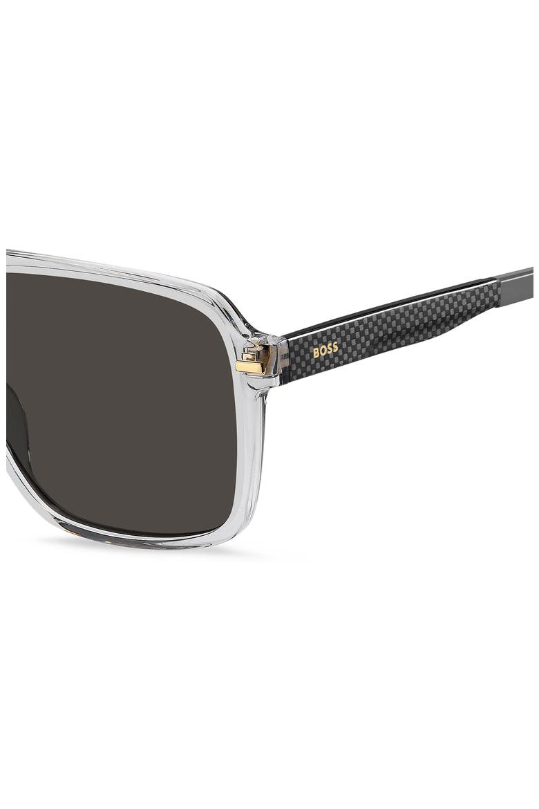59mm Square Sunglasses, Alternate, color, GREY/ GREY