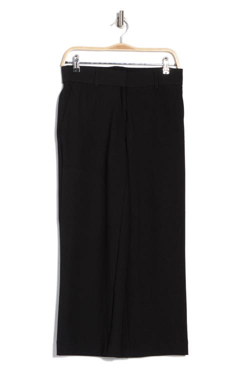 Ottoman Rib Crop Pants (Petite)