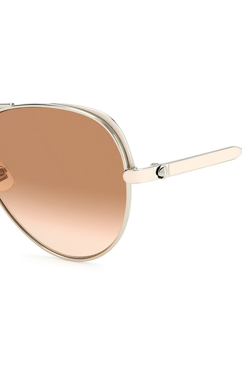 Kate Spade New York katalina 59mm gradient round aviator sunglasses, Alternate, color, 