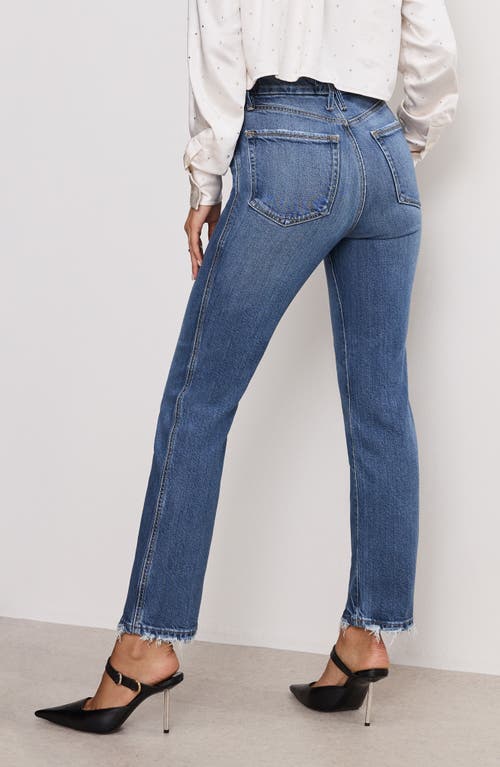 Good American Soft Tech Good Curve High Waist Ankle Straight Leg Jeans