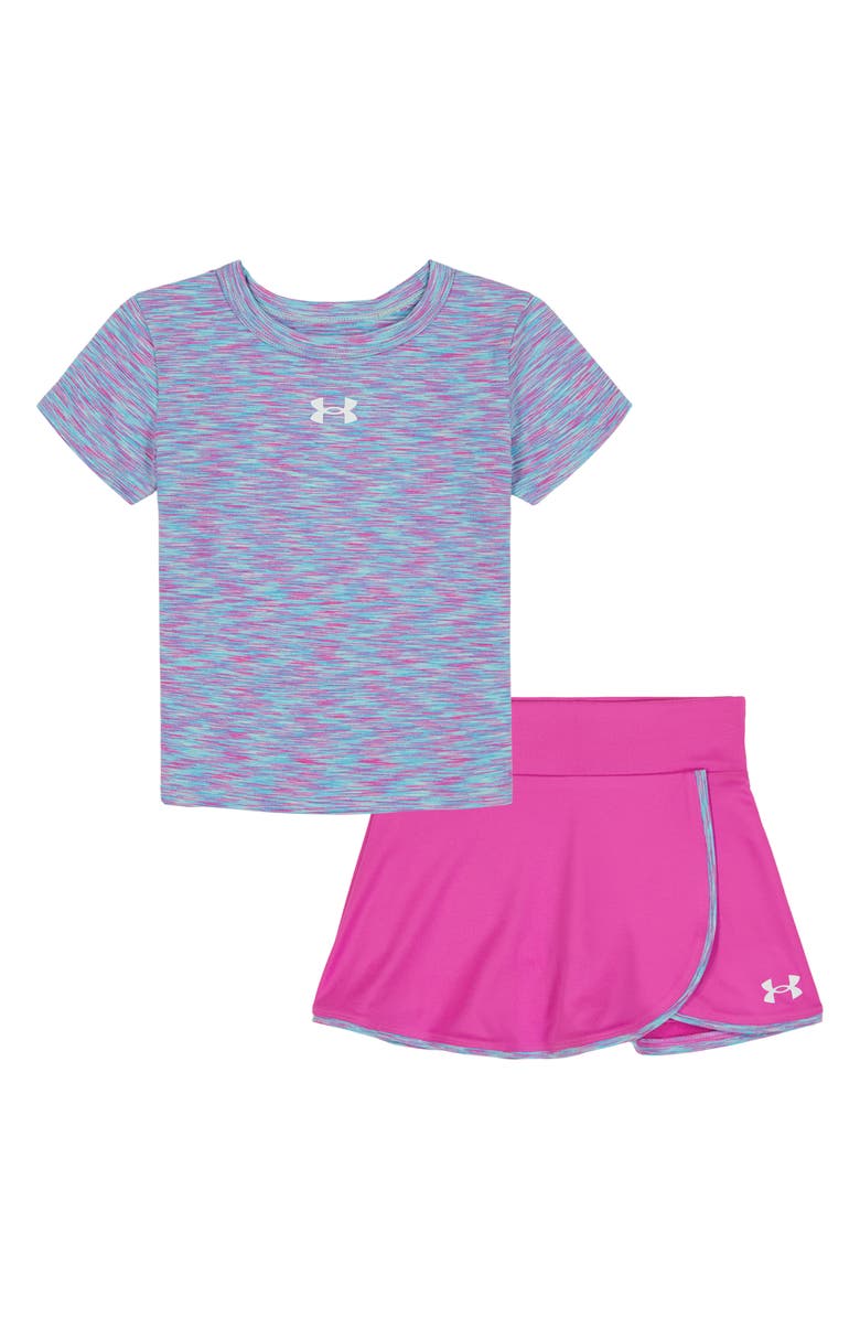 Under Armour Kids' Graphic T-Shirt & Skort Set, Main, color, Fluo Fuchsia