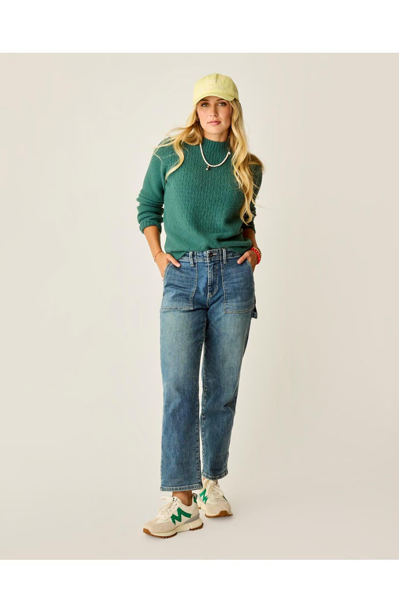 Carve Designs Monroe Stitched Sweater, Alternate, color, Bistro