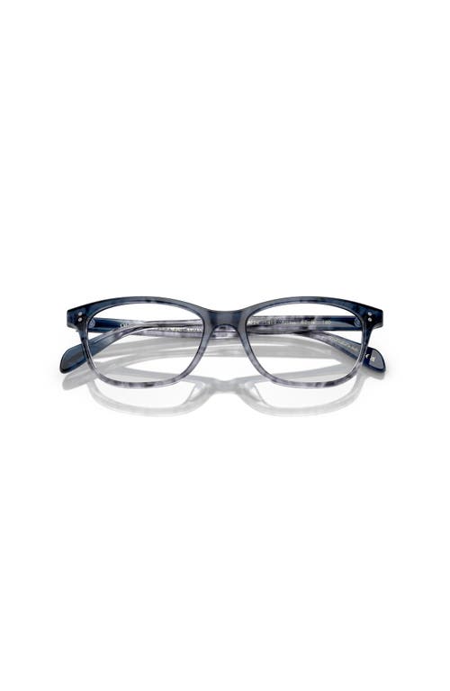 Oliver Peoples 52mm Square Optical Glasses In Blue