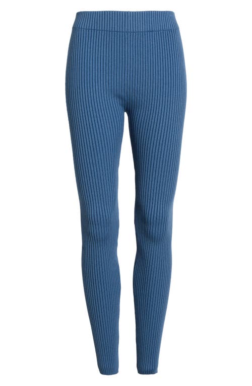 Lunya Cottonsilk™ Organic Cotton Blend Rib Leggings In Blue
