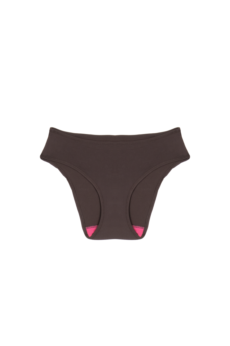 Leakproof Everyday Liner Ultra Smooth Mid-Rise Brief, Alternate, color, Espresso